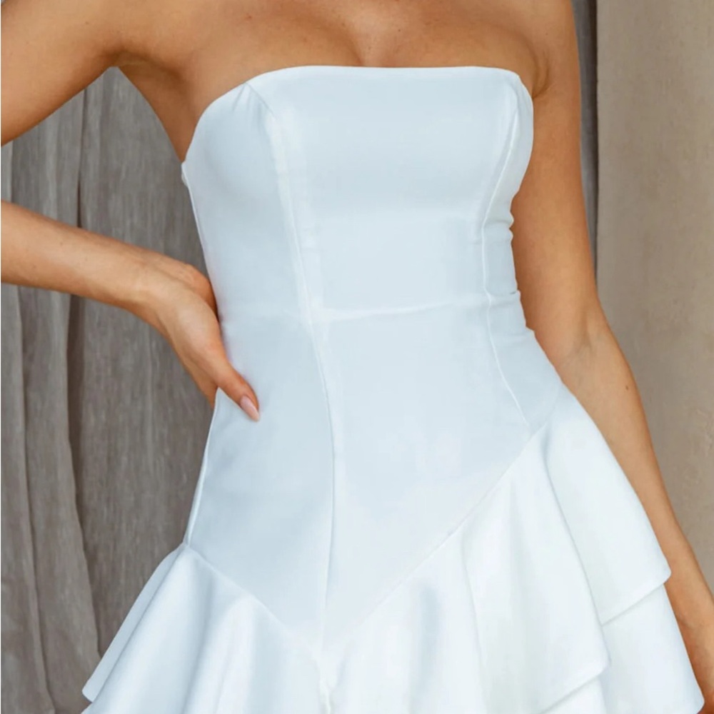 Selfie leslie White romper dress